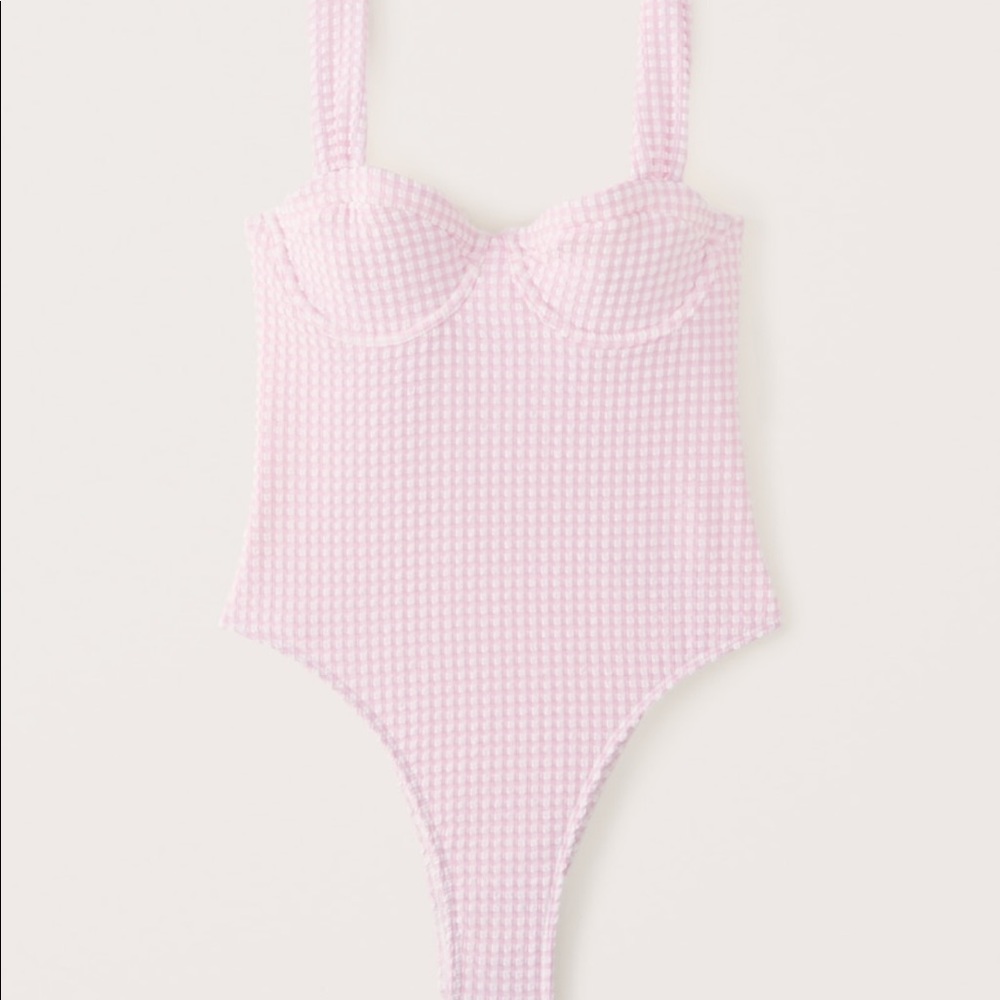 Abercrombie Underwire High-Leg One Piece Swim